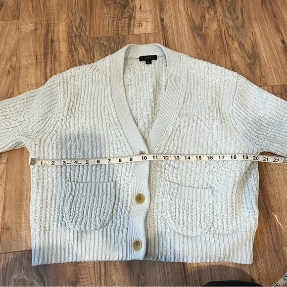 J. Crew Cropped Patch Pocket Beach Cardigan - Picture 8 of 12